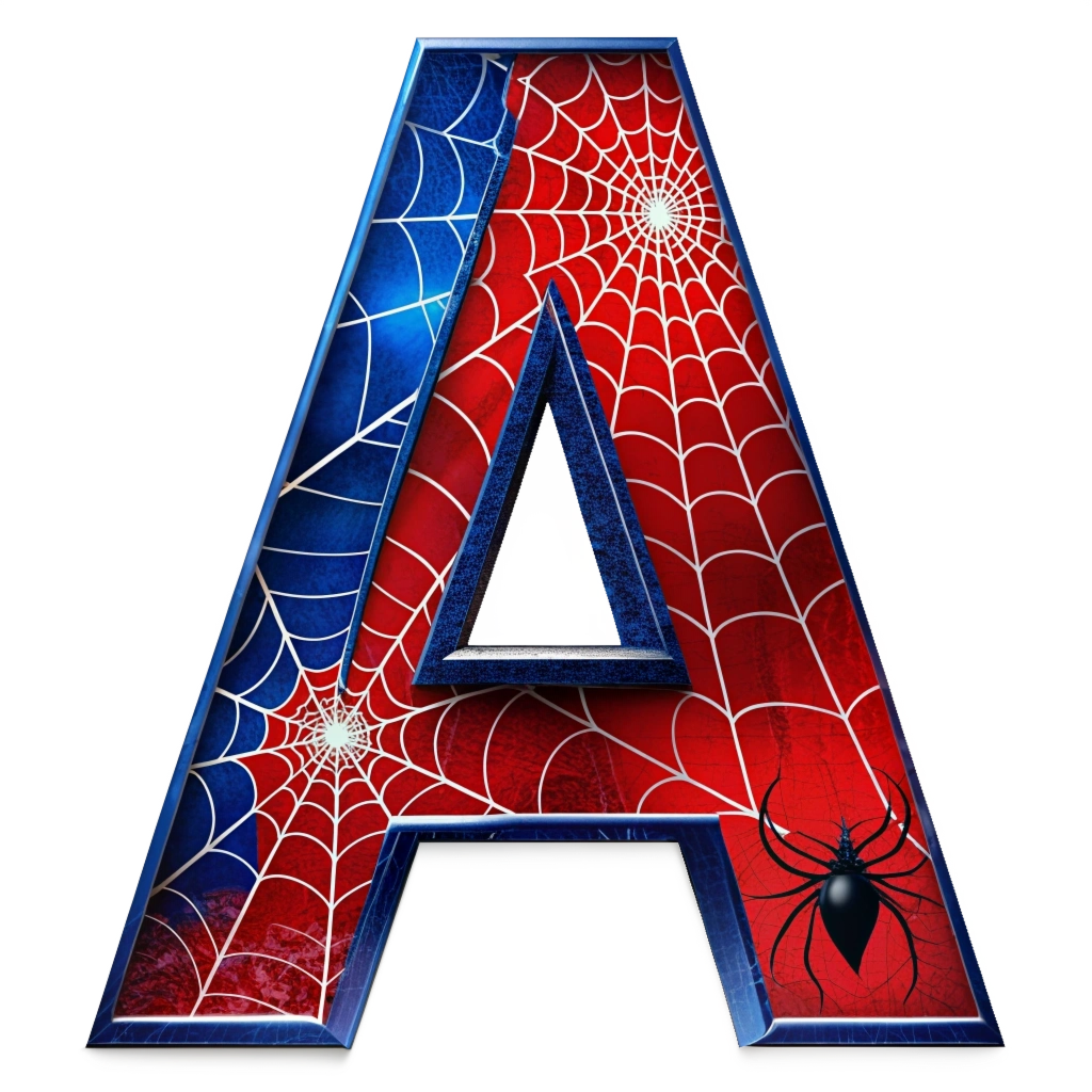 Groupe de 26 aimants Alphabet (spider man)